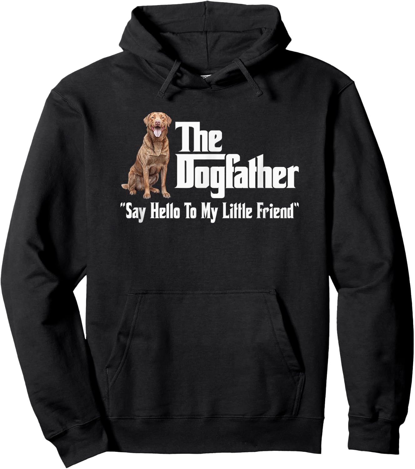 The Chesapeake Bay Retriever Dogfather Hoodie - Hoodie | Black