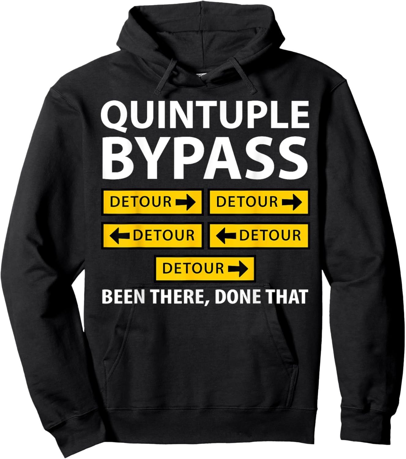 Quintuple Bypass Open Heart Surgery Hoodie - Hoodie | Black