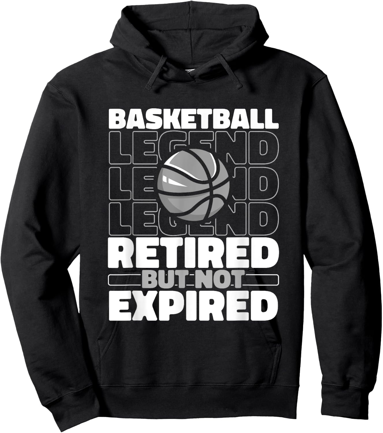 Basketball Retired Bball - Hoops Streetball Hooping Baller Hoodie - Hoodie | Black
