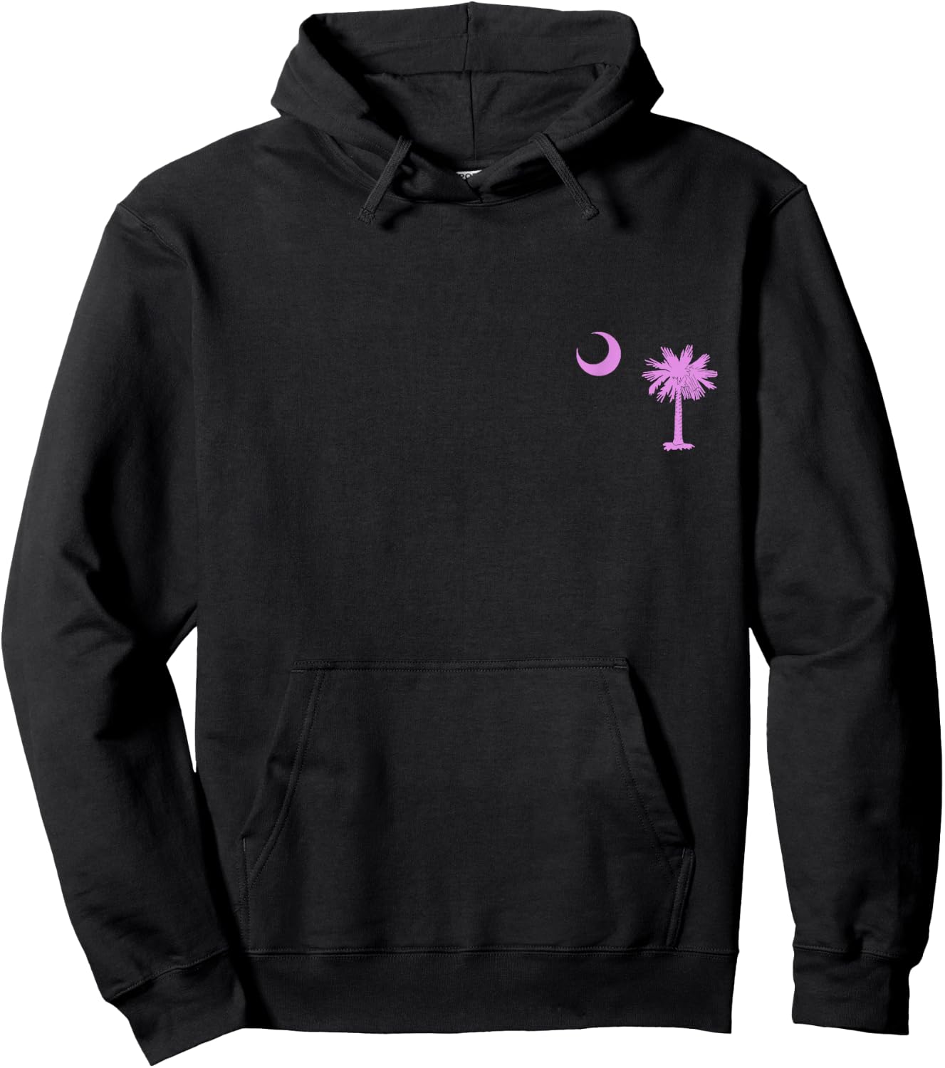 South Carolina Palmetto Moon SC Pride State Flag Hoodie - Hoodie | Black