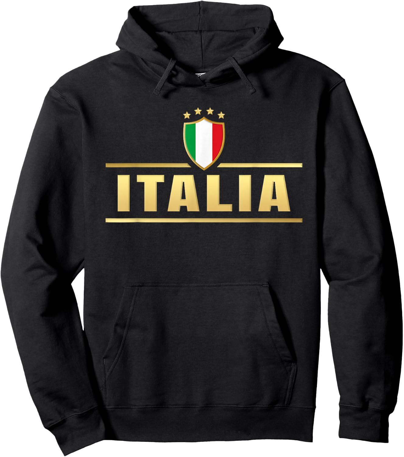 Italy Boys Kids Men Youth Italy , Black, S Hoodie - Hoodie | Black