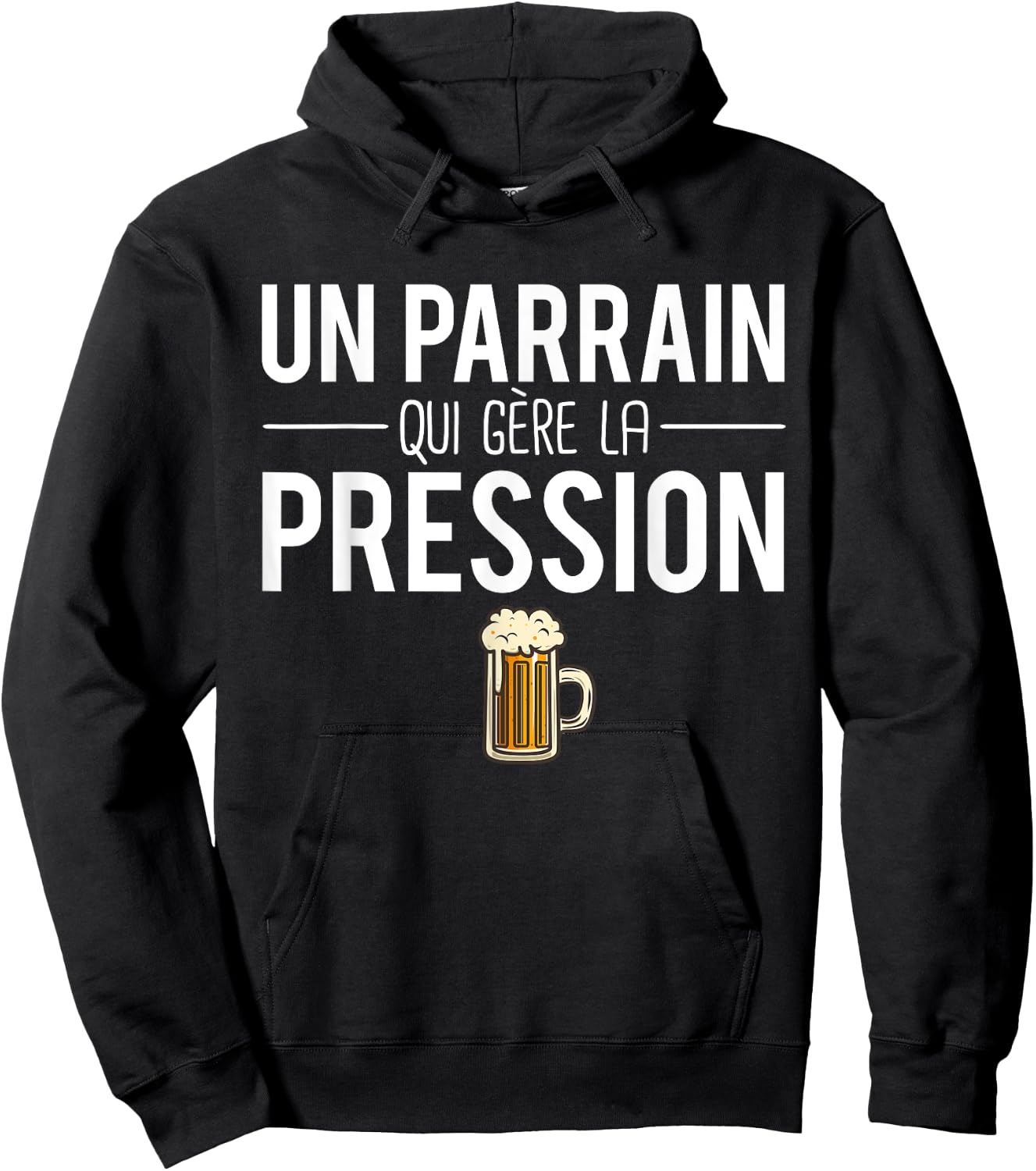 A Godfather Who Manages Pressure Joke Godfather Humor Hoodie - Hoodie | Black