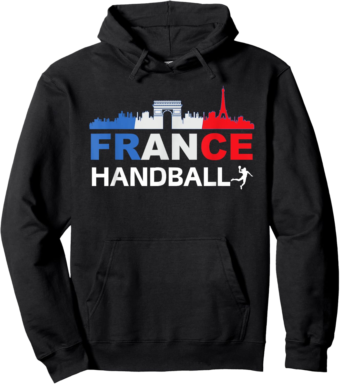 France Flag Handball Gift Jersey Handball , Black, S Hoodie - Hoodie | Black