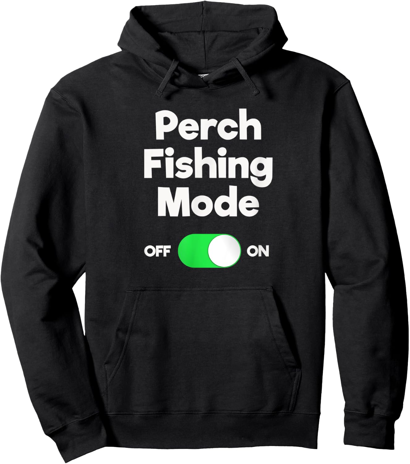Perch Fishing Shirt Gift - Funny Fisher Mode Hoodie - Hoodie | Black