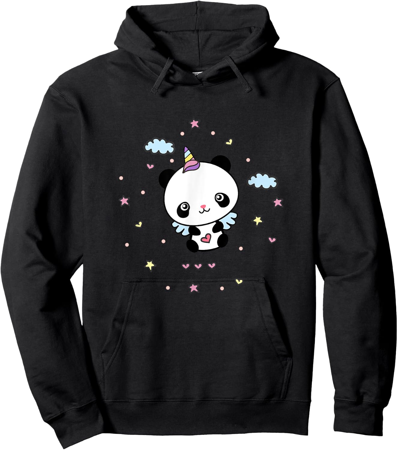 Pandicorn Unicorn Panda Pandacorn Unipanda Hoodie - Hoodie | Black
