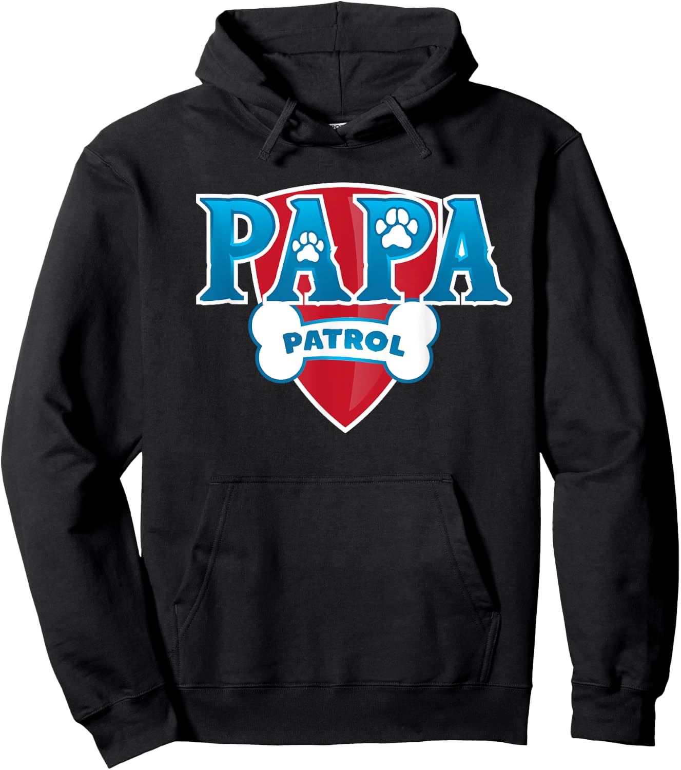 Papa Patrol , black, s Hoodie - Hoodie | Black