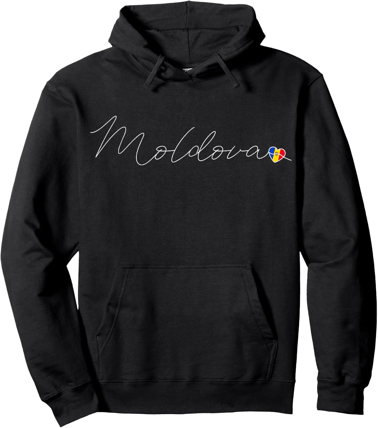 Moldova Liebe Moldawische Flagge und Herz auf Moldau Hoodie - Hoodie | Black