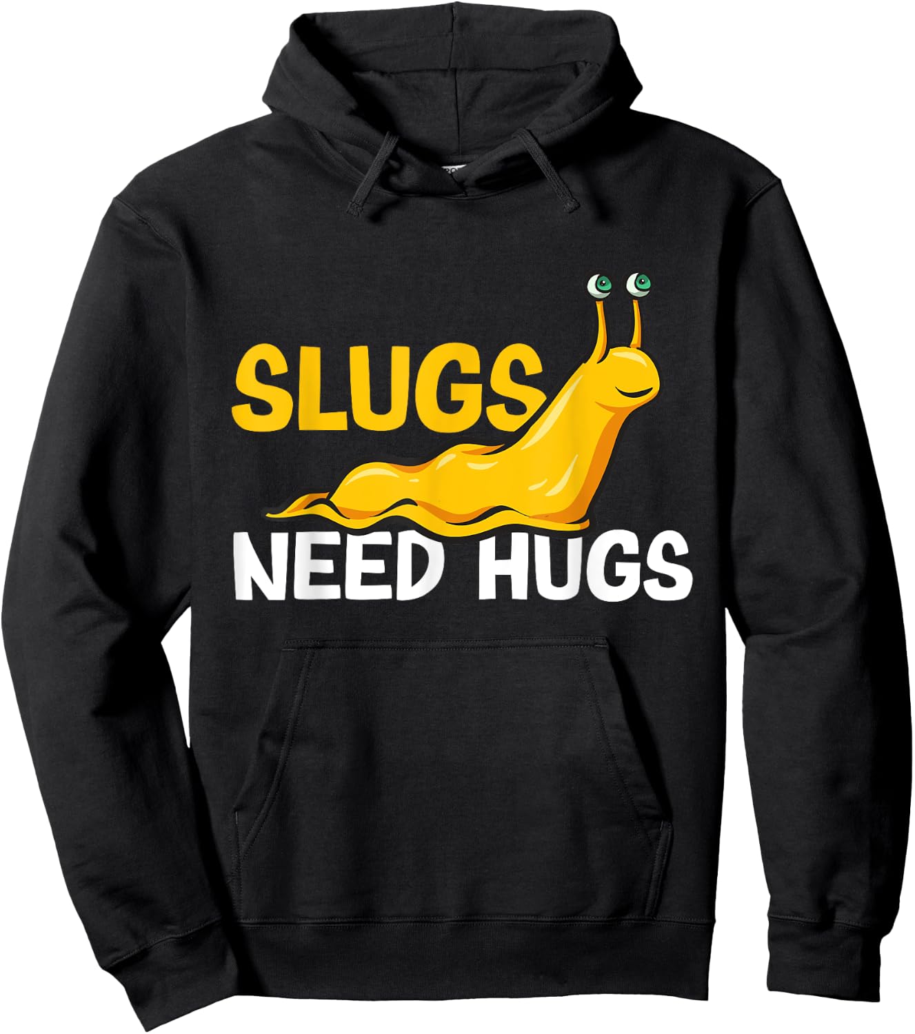 Slugs Needs Hugs Banana Slug Hoodie - Hoodie | Black