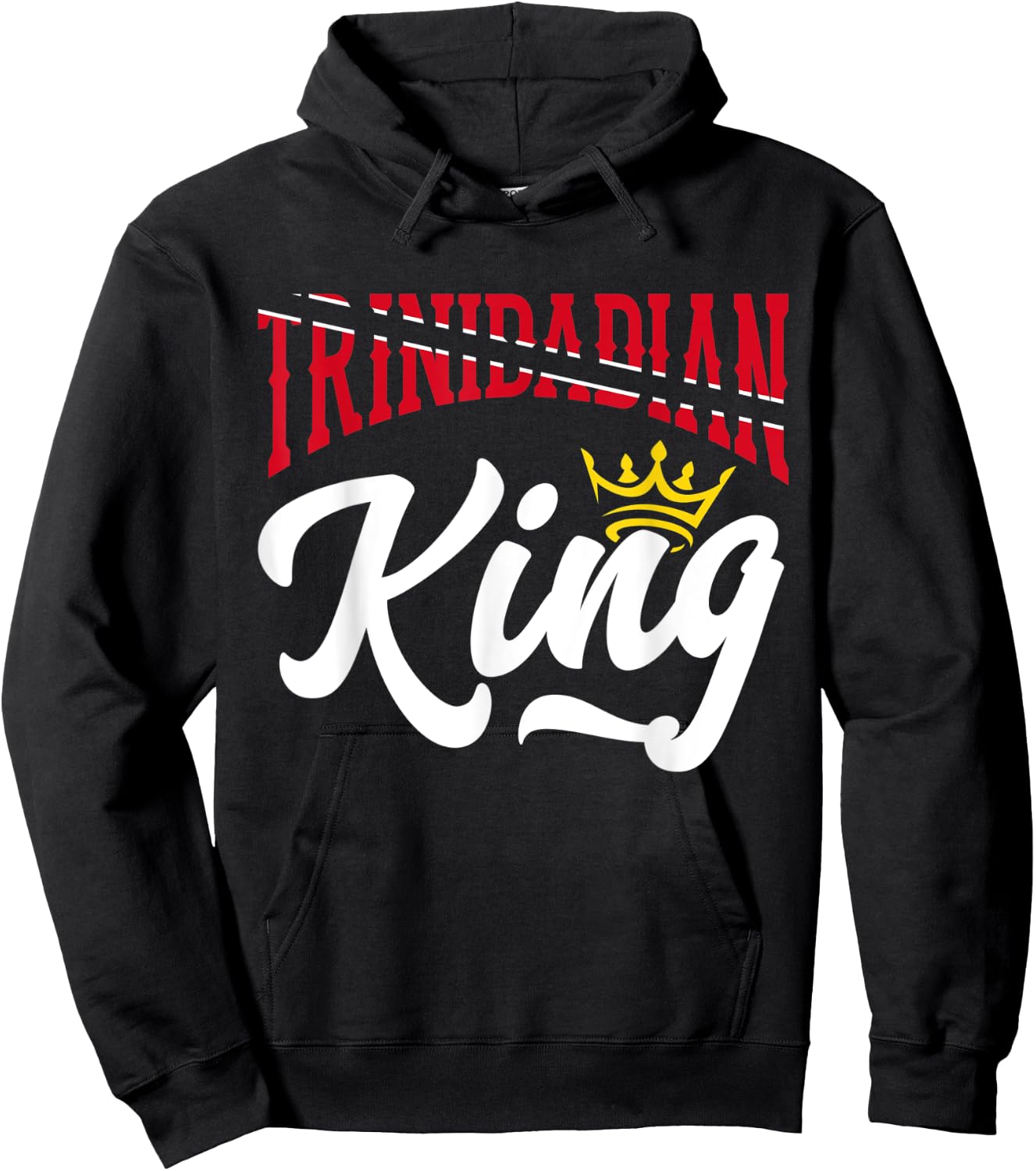 Trinidadian King Trinidad and Tobago Flag Trinidadian Hoodie - Hoodie | Black