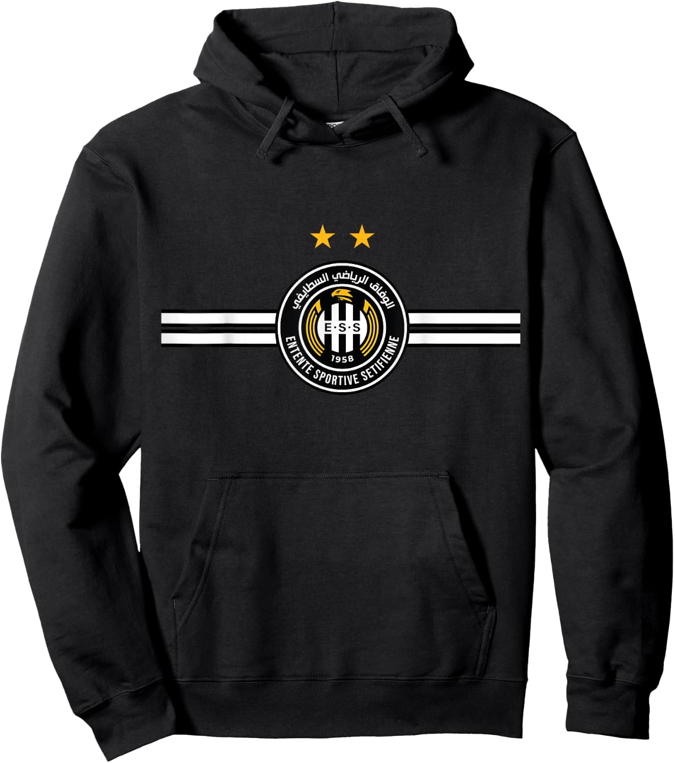 ess1958 Setif Sports Entente wifak Setif Kahla wa Bayda , Black, S Hoodie - Hoodie | Black