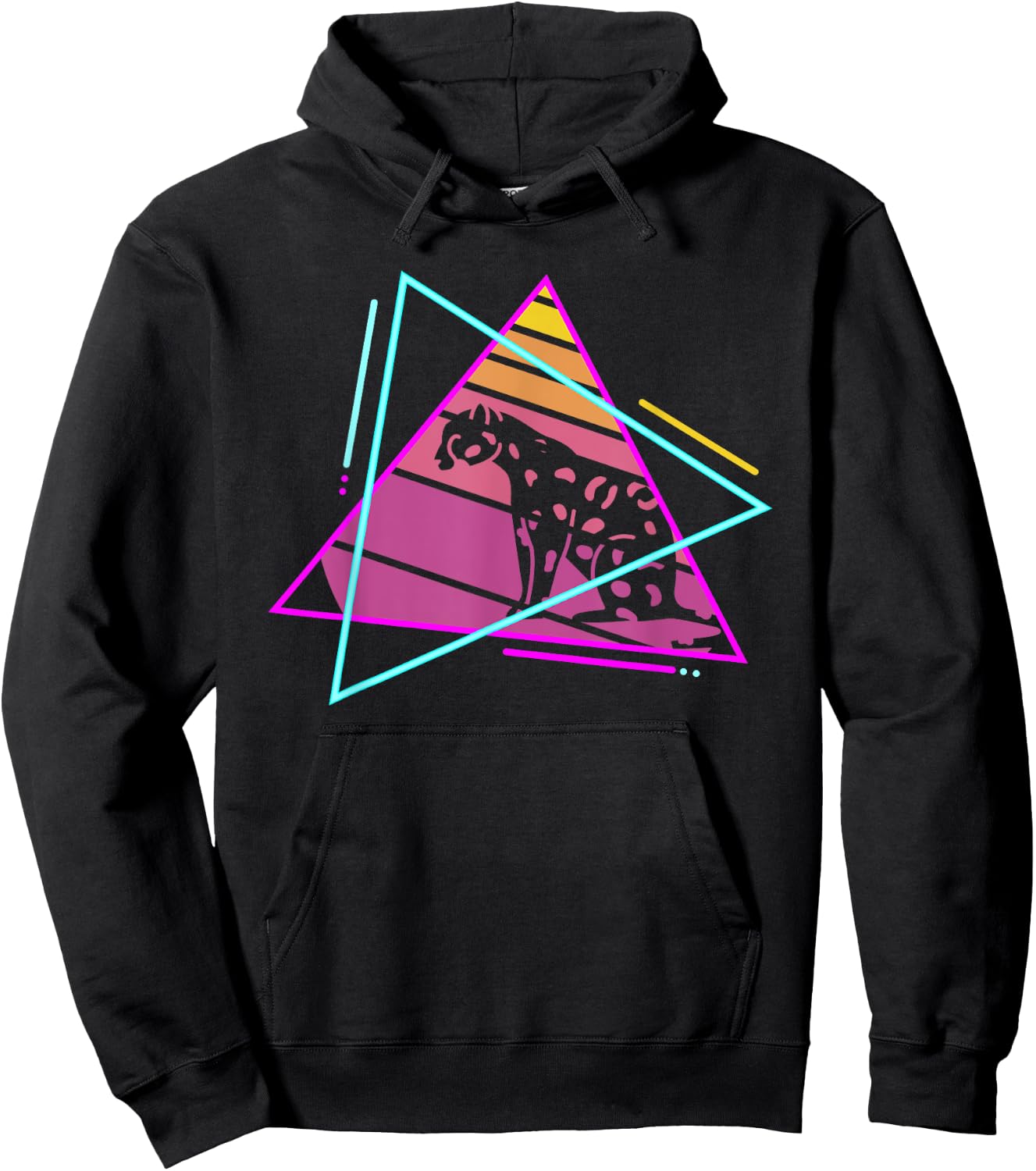 Retro Cheetah Cheetahs Hoodie - Hoodie | Black