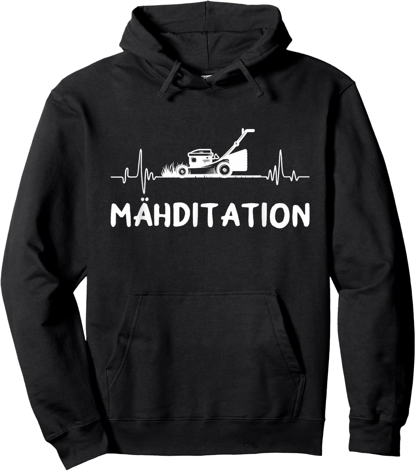 Mähditation Rasen Mähen Garten Hobbygärtner Rasenmäher Hoodie - Hoodie | Black