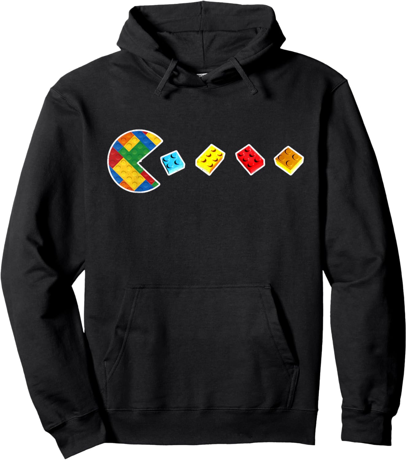 Funny Building Blocks Gamer Master Builder Brick Lover Kids Hoodie - Hoodie | Black