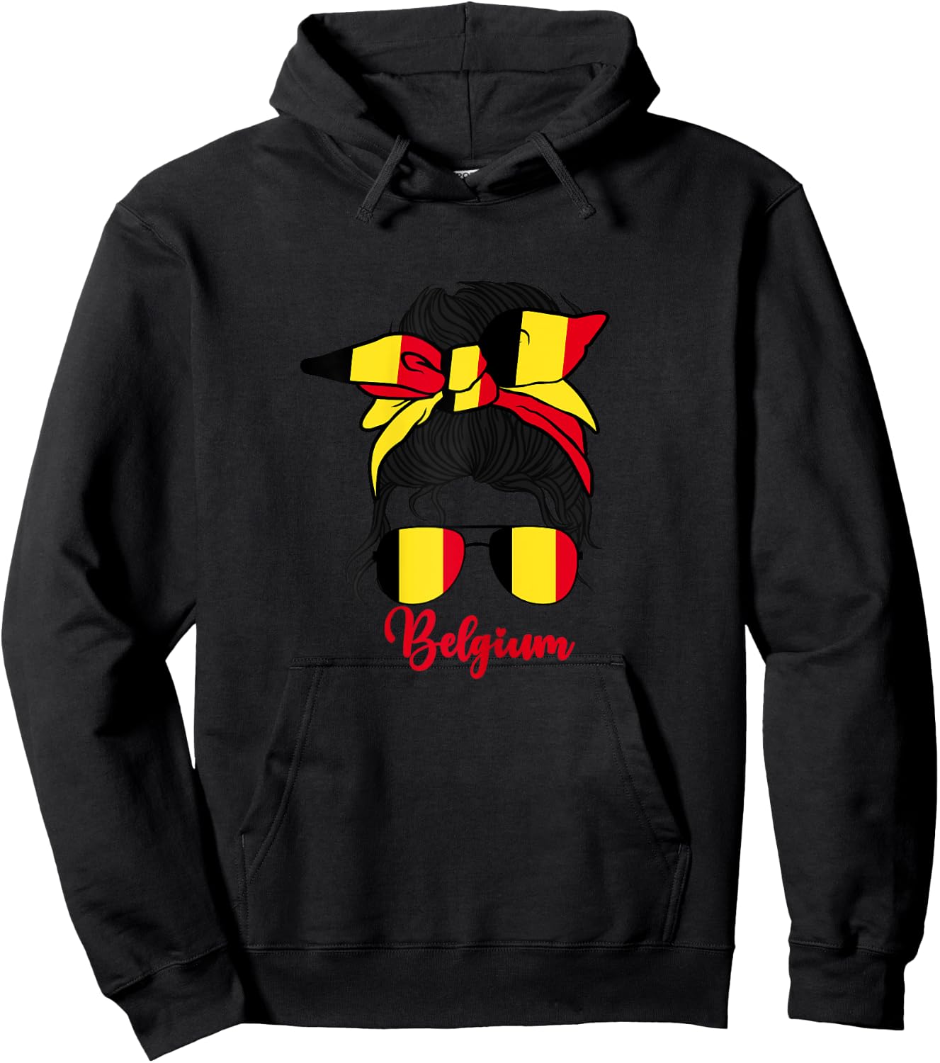 Belgium For Girl Belgian Flag Belgian Belgian Women Girl Hoodie - Hoodie | Black