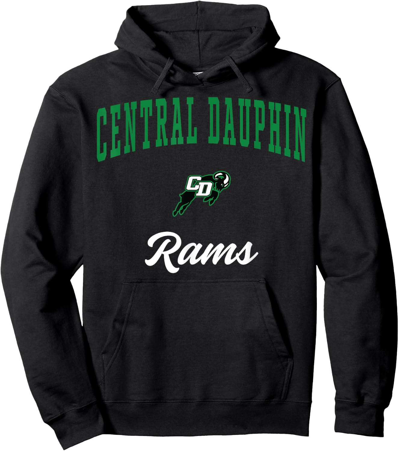 Central Dauphin High School Rams Hoodie - Hoodie | Black