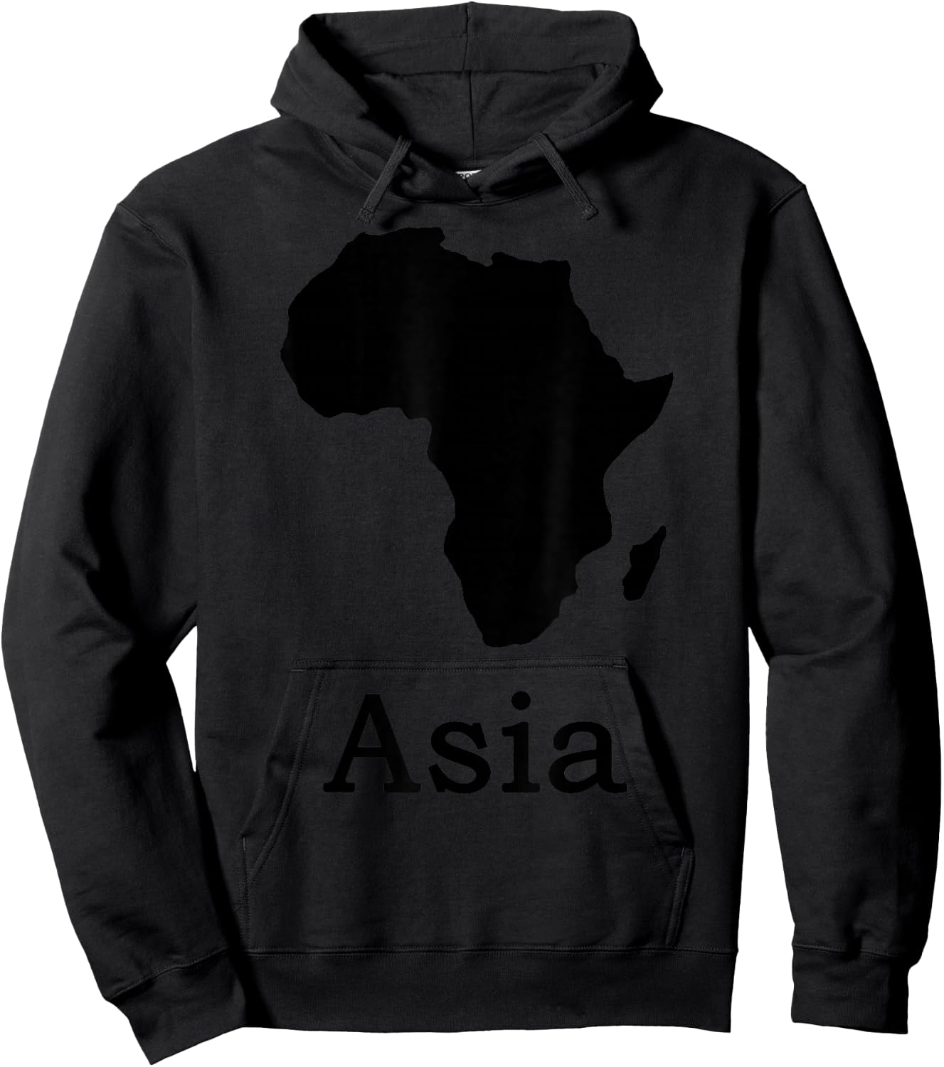 Lustiges Afrika Asia Hoodie - Hoodie | Black