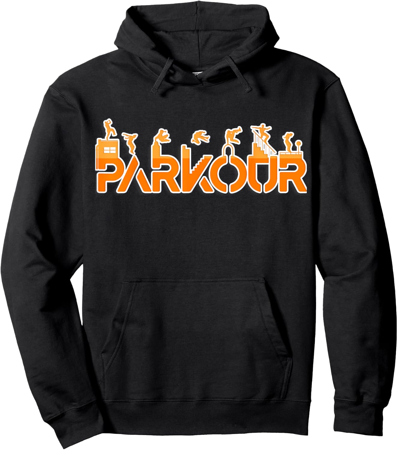 Freerunning Shirt for Parkour Runner | Parkour Hoodie - Hoodie | Black