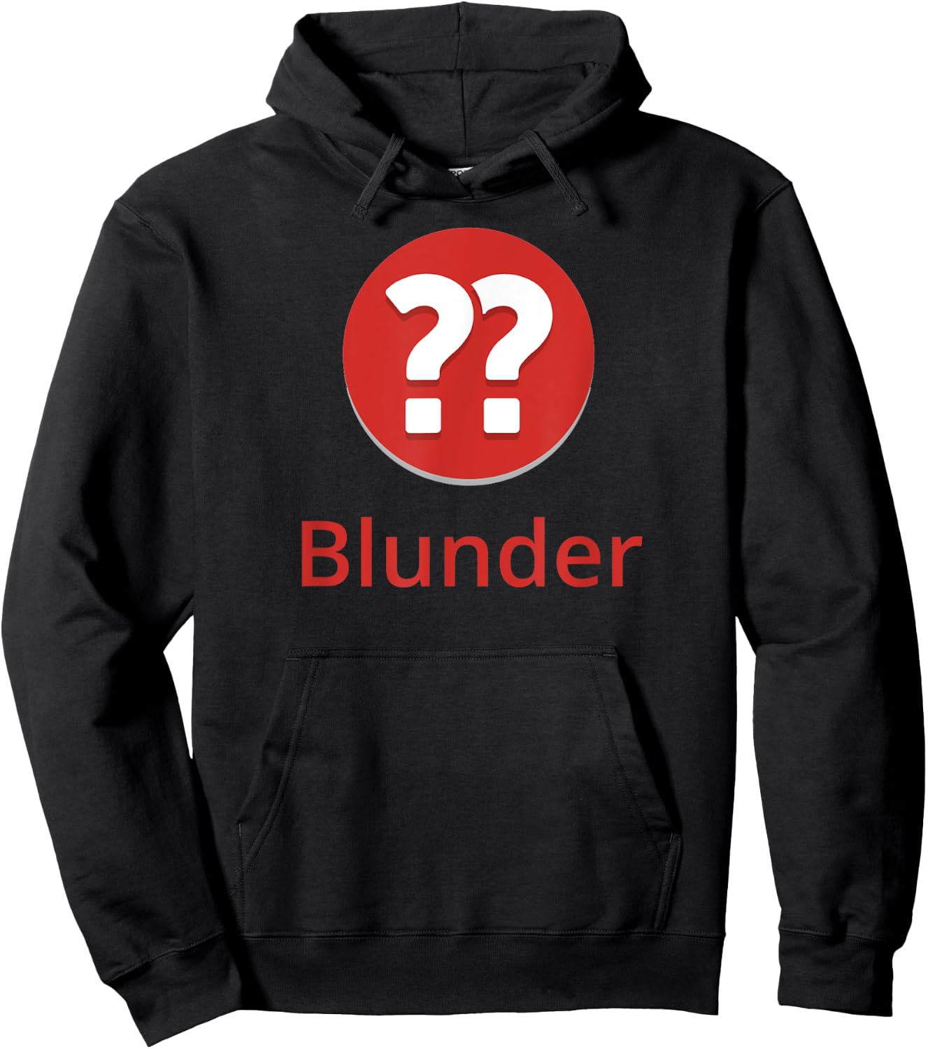 Nerdy Chess.com Blunder Online Chess Player Board Game Hoodie - Hoodie | Black
