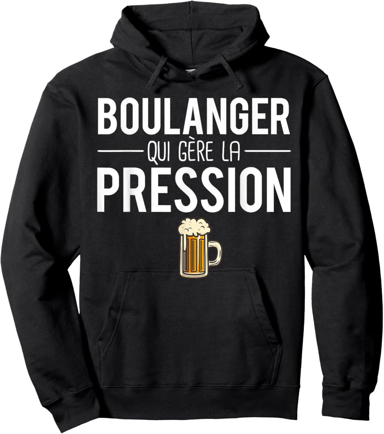 Beer Humor Baker Who Manages Pressure , Black, S Hoodie - Hoodie | Black