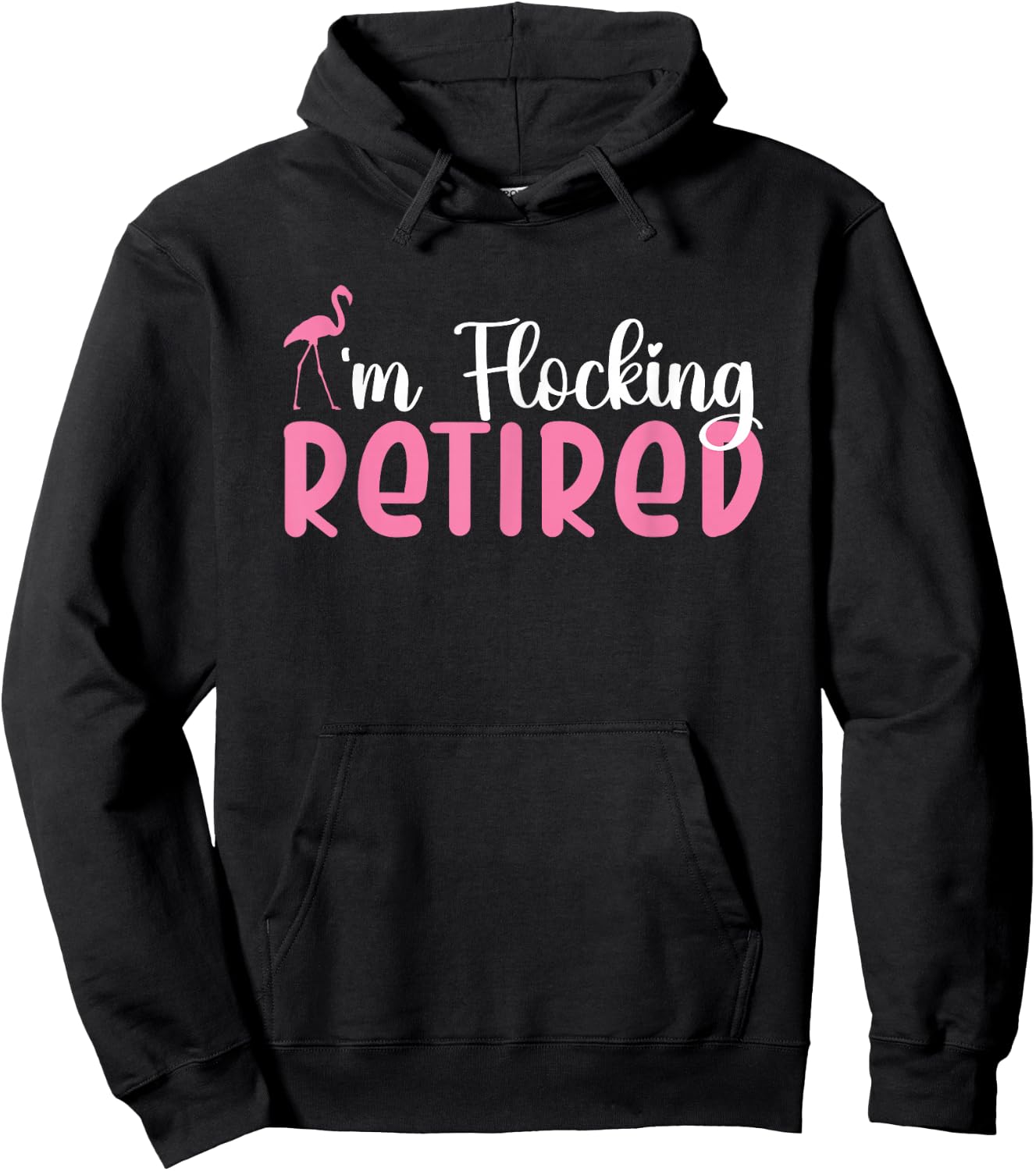Flamingo Im Flocking Retired Hoodie - Hoodie | Black