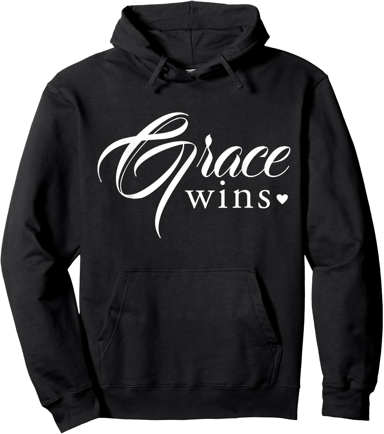 Grace Wins Christianity Hoodie - Hoodie | Black
