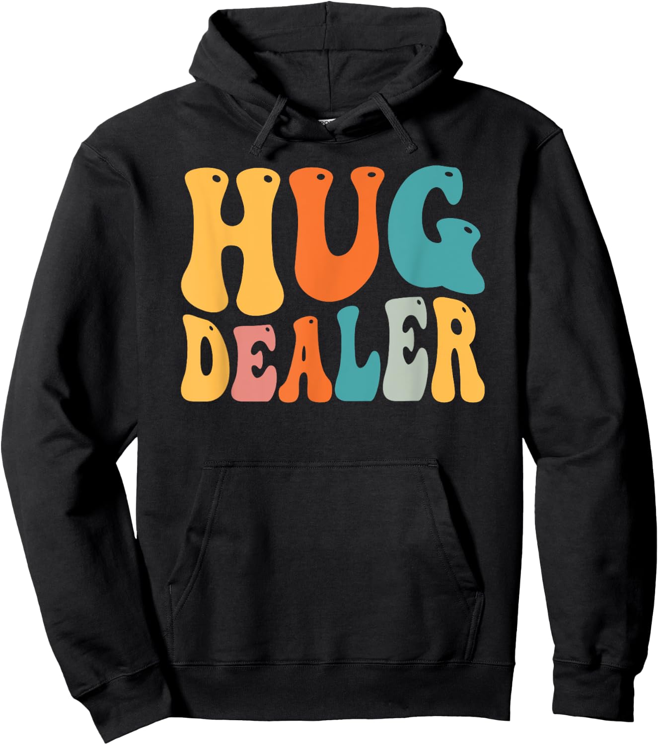 Free Hug Lovers Hug Dealer Gift Hoodie - Hoodie | Black