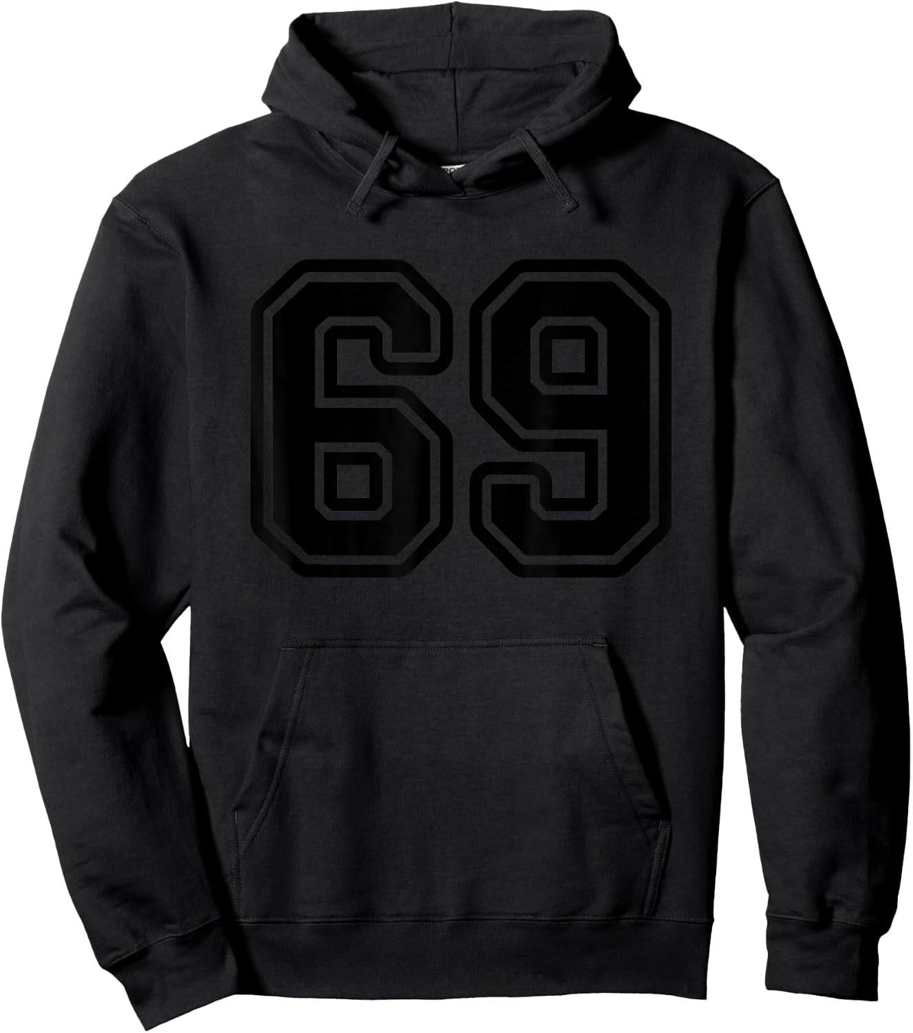 Number #69 Sport Black Number 69 Hoodie - Hoodie | Black