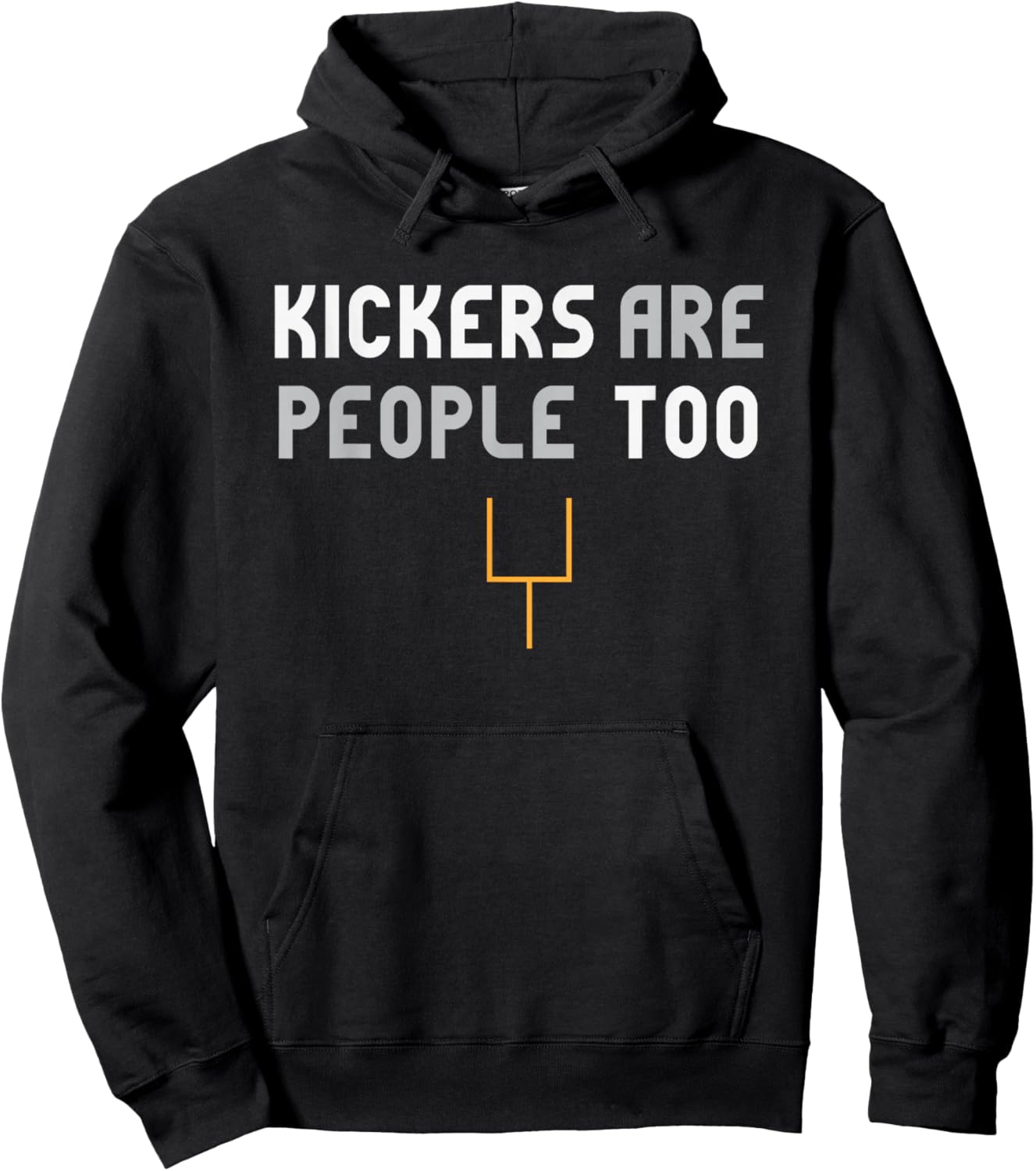 BonkDog Kickers Are People Too Football Hoodie - Hoodie | Black