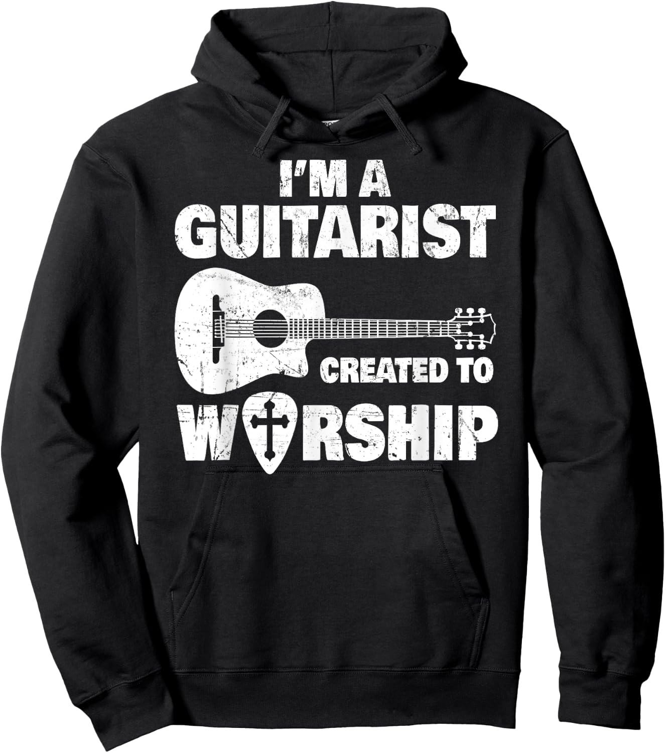 Christian Music Church Guitar Jesus Rock Band Gift Hoodie - Hoodie | Black