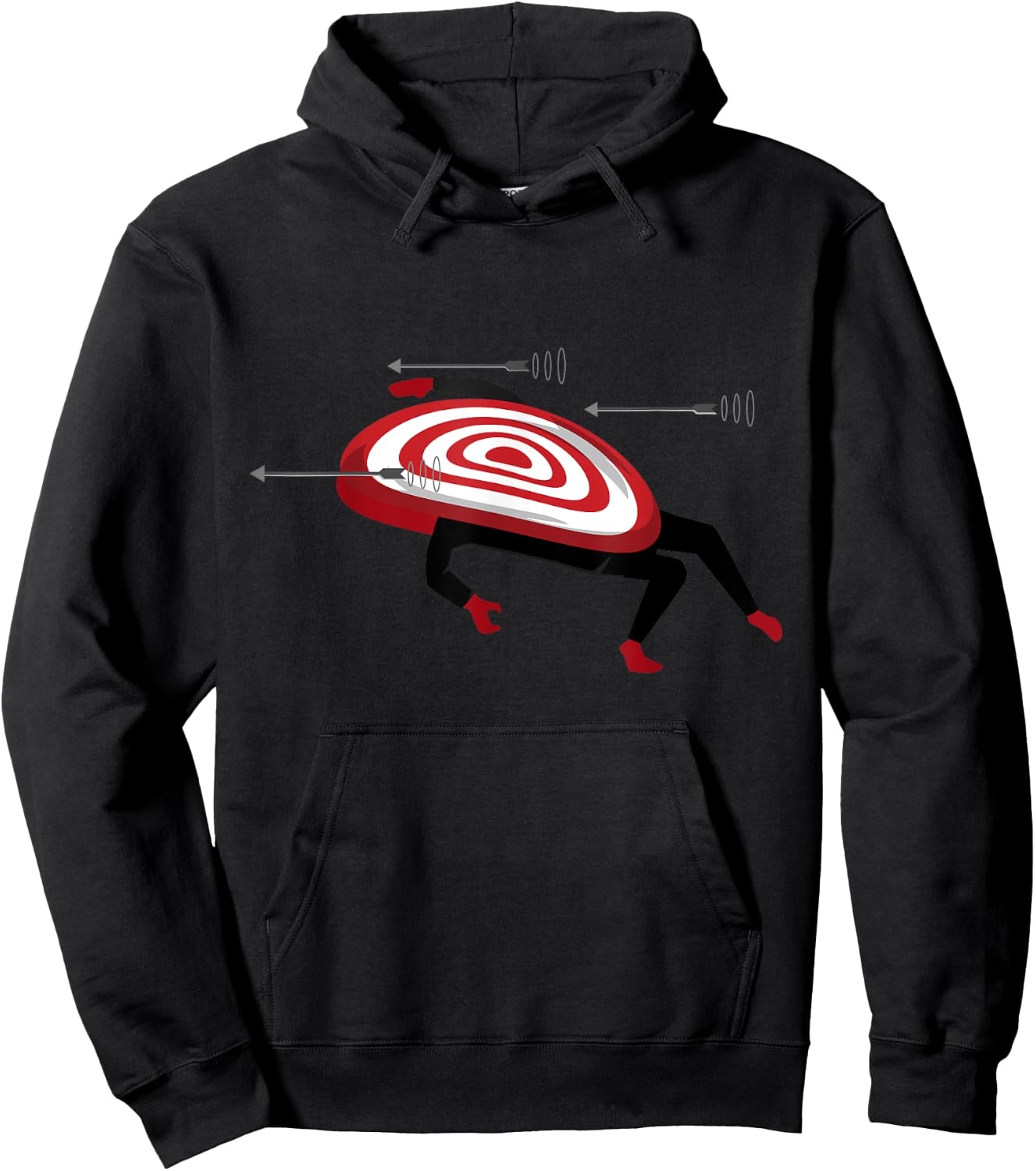 Archery Targets Bow & Arrow Funny Moving Bullseye Gift Hoodie - Hoodie | Black