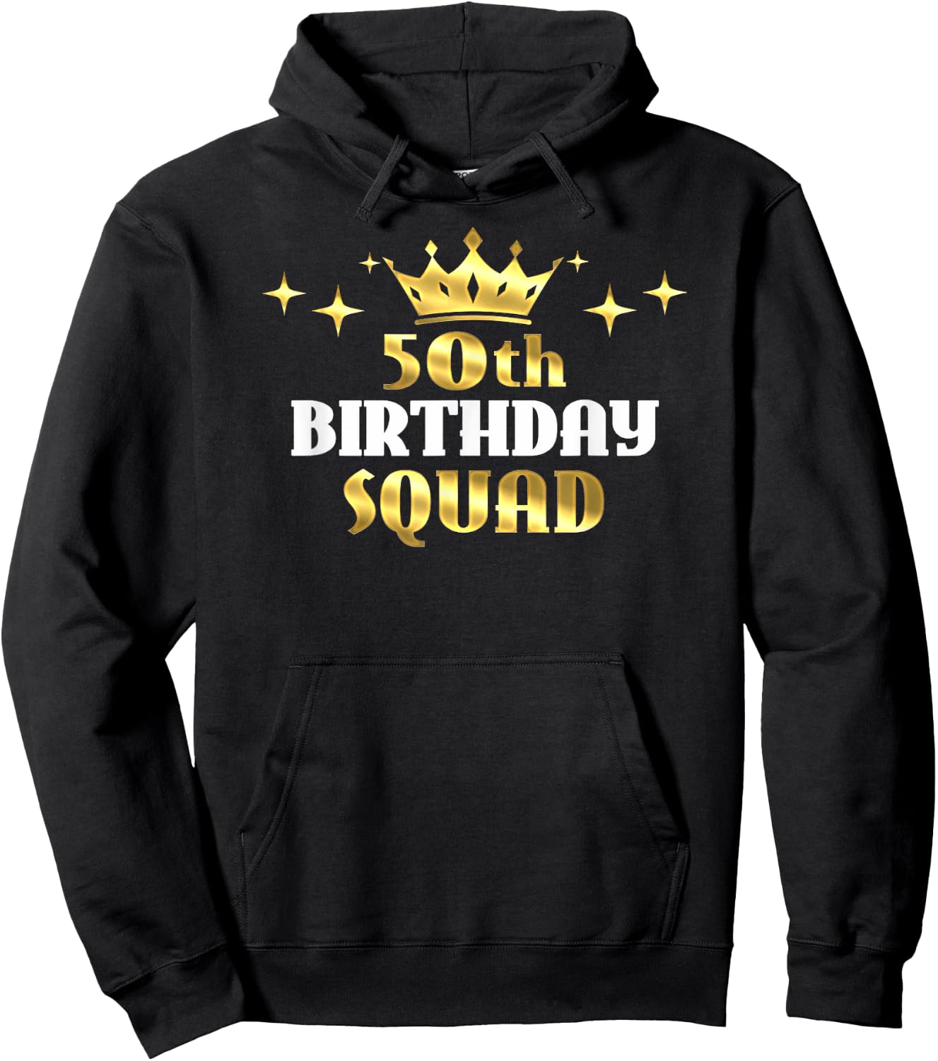 50th Birthday Squad Cool 50 Birthday Gift Men Kids Hoodie - Hoodie | Black