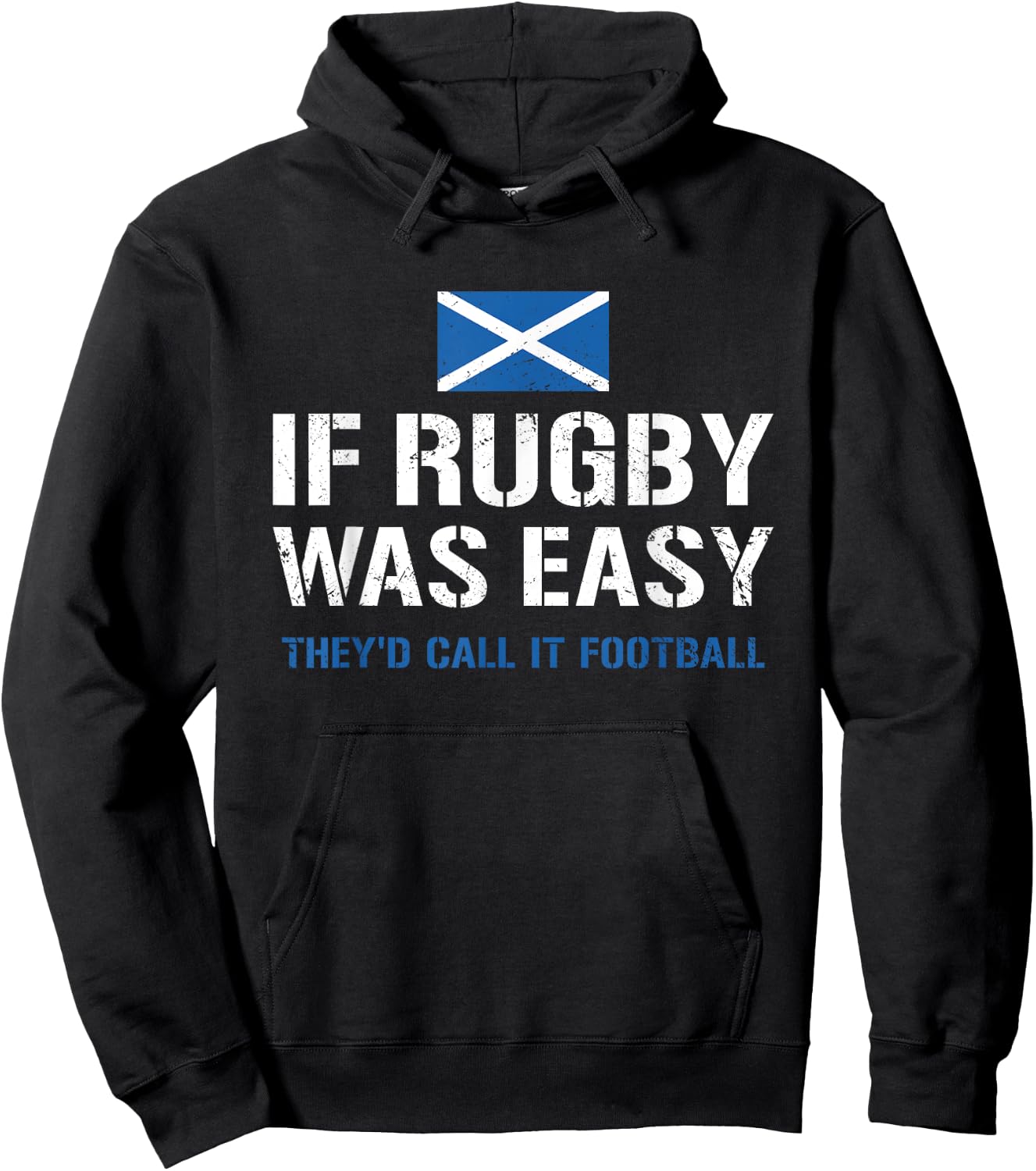 Wenn Rugby einfach wäre, würden sie es Football Scotland Rugby nennen Hoodie - Hoodie | Black