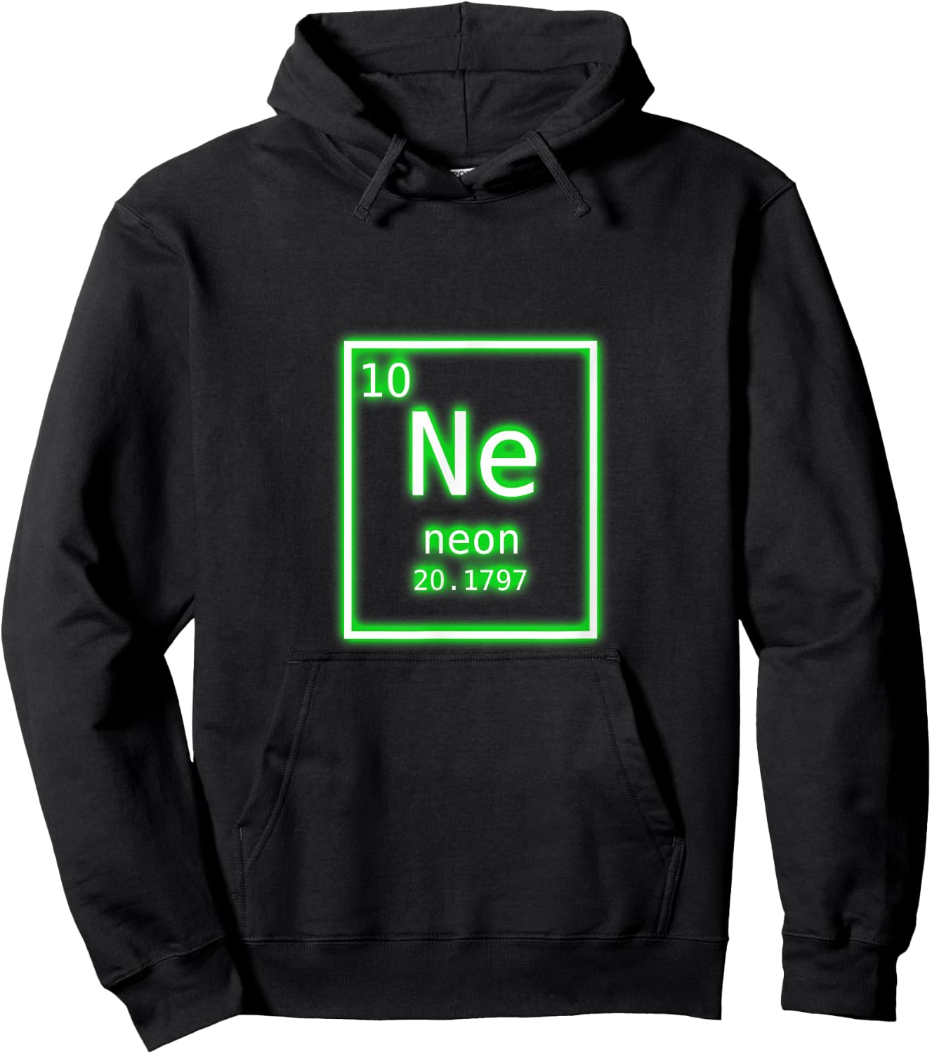 Neon Element Green Periodic Table Chemistry Nerd Costume Hoodie - Hoodie | Black