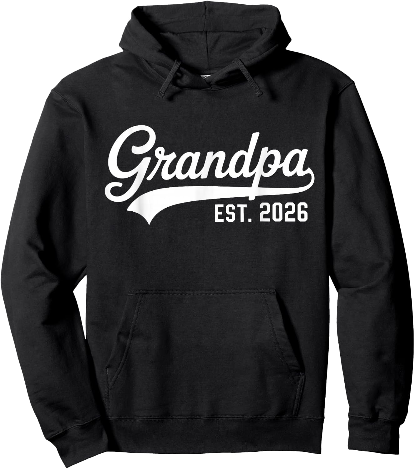 Grandpa Est Retro Grandpa Since 2026 First Time Dad Hoodie - Hoodie | Black