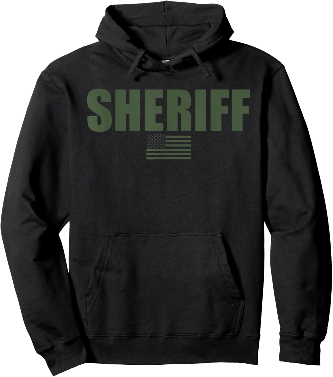 Sheriff OD Green On Duty Uniform Hoodie - Hoodie | Black