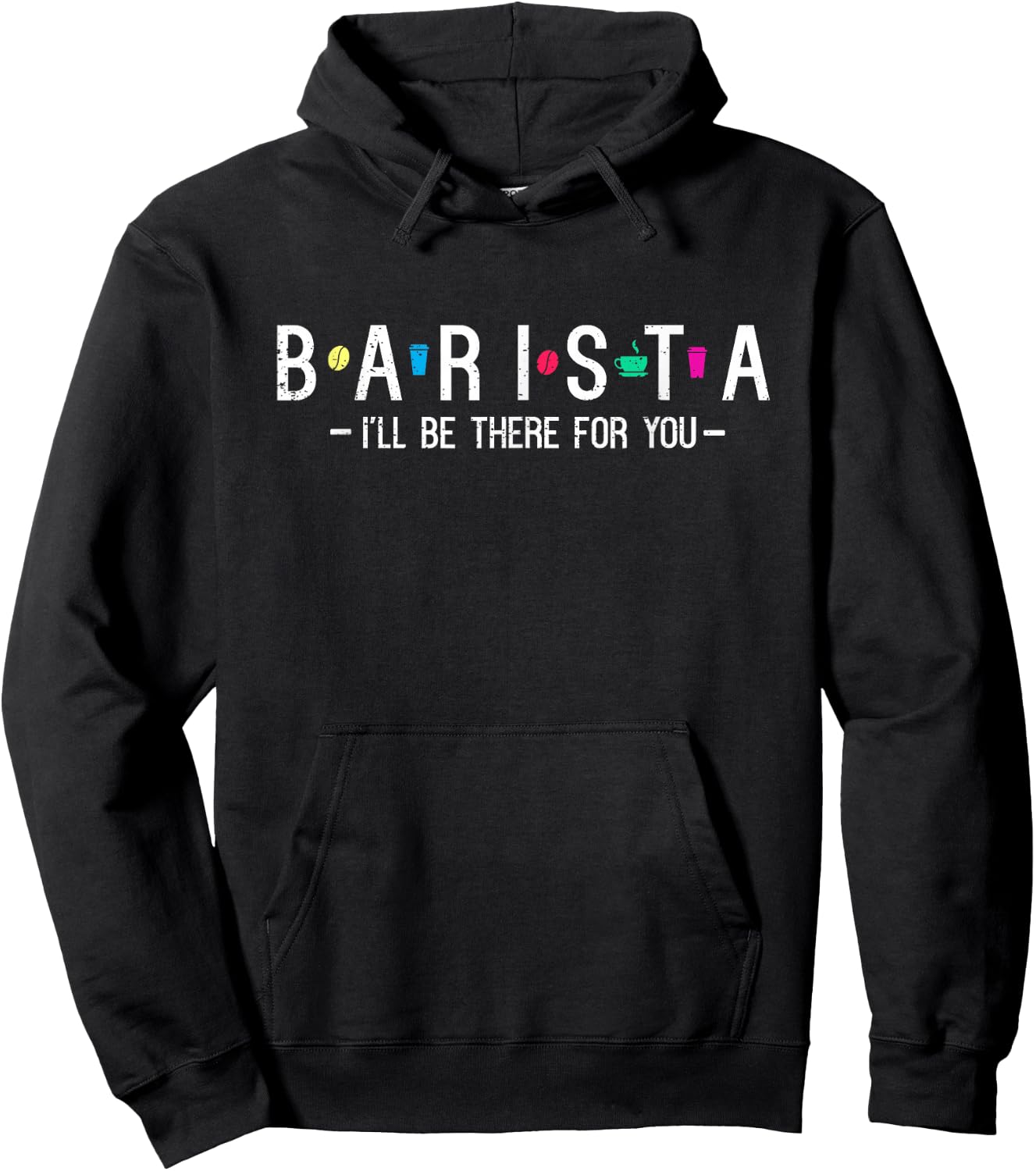 BARISTA, Coffee maker Clothing design Love Hoodie - Hoodie | Black