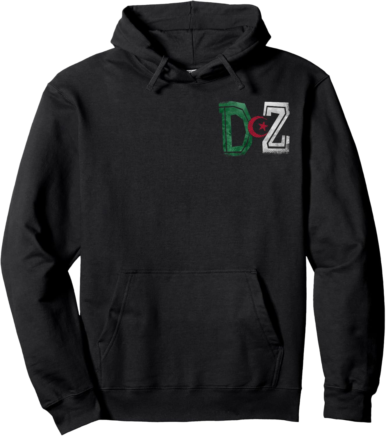 Algerian Flag Football Gift Jersey Dz , Black, S Hoodie - Hoodie | Black