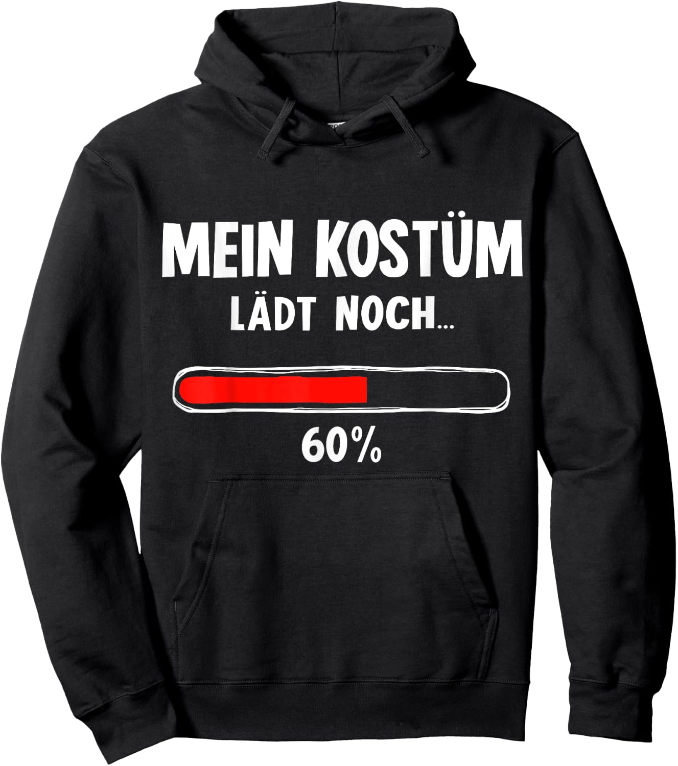 Mein Kostüm laden noch Ladebalken for Nerd Carnival , black Hoodie - Hoodie | Black