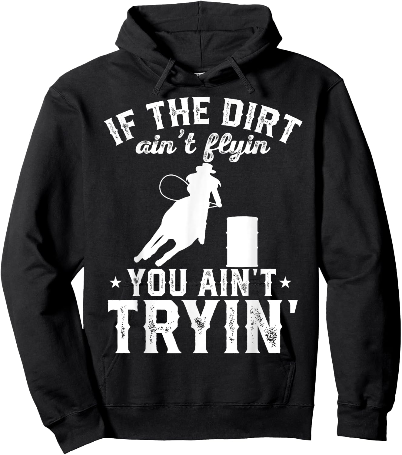 Barrel Racing Rodeo Hoodie - Hoodie | Black