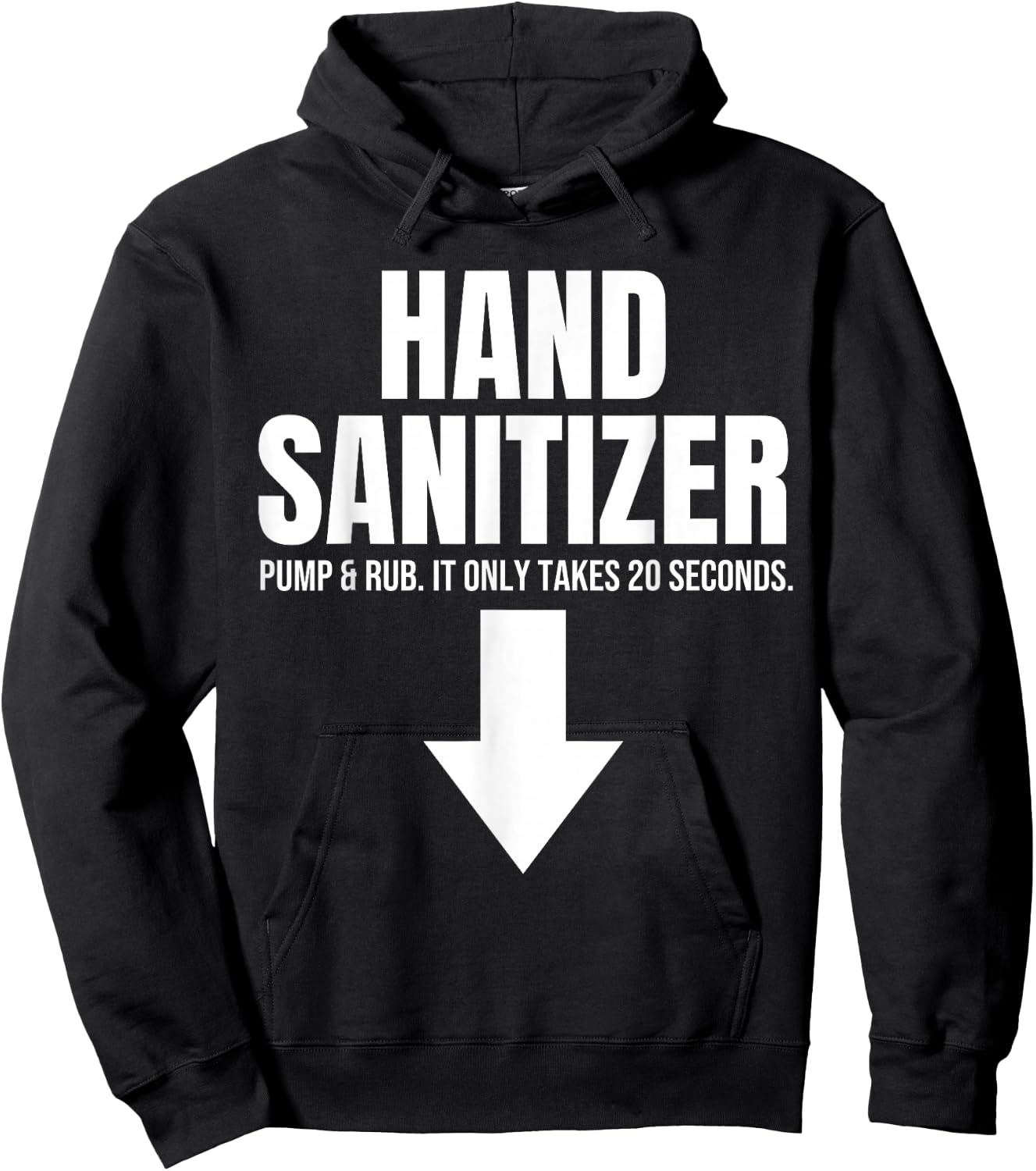Hand Sanitizer Pump & Rub Humor Adult Humor Rude , Black, S Hoodie - Hoodie | Black
