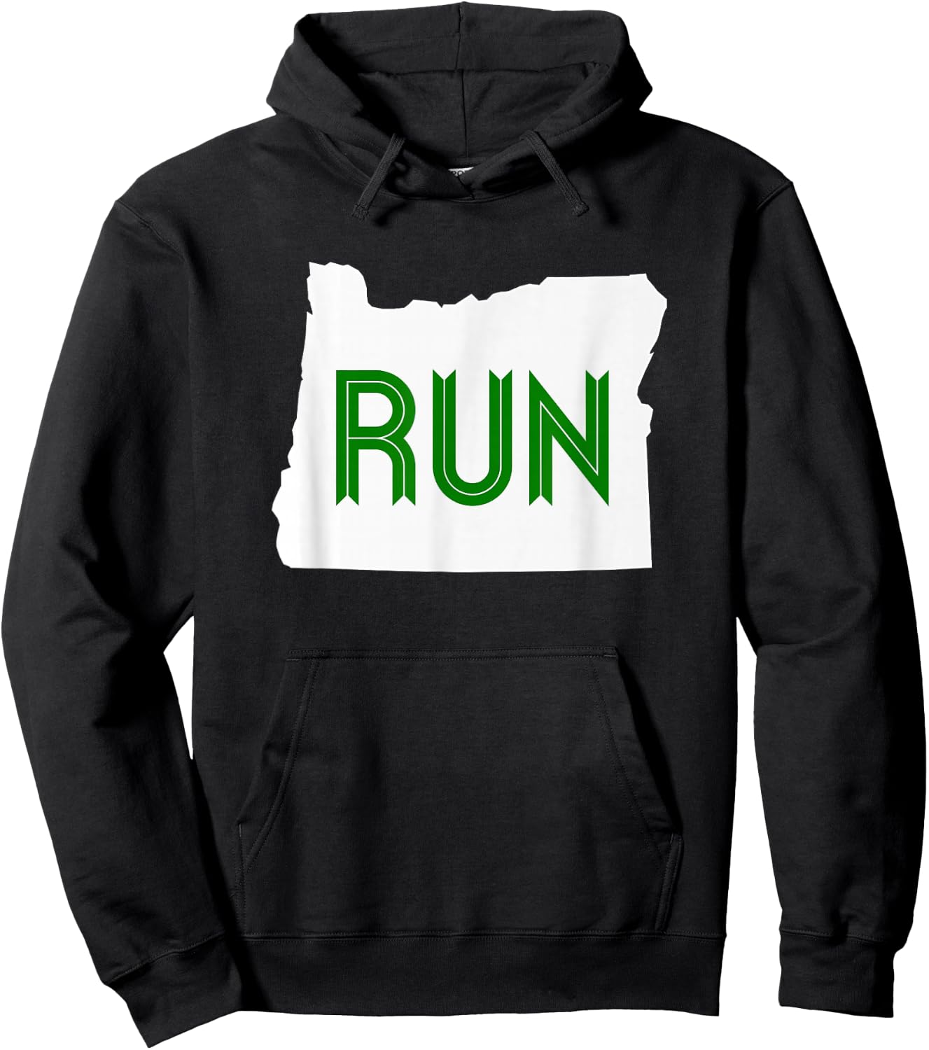 Run Oregon Shirt Hoodie - Hoodie | Black