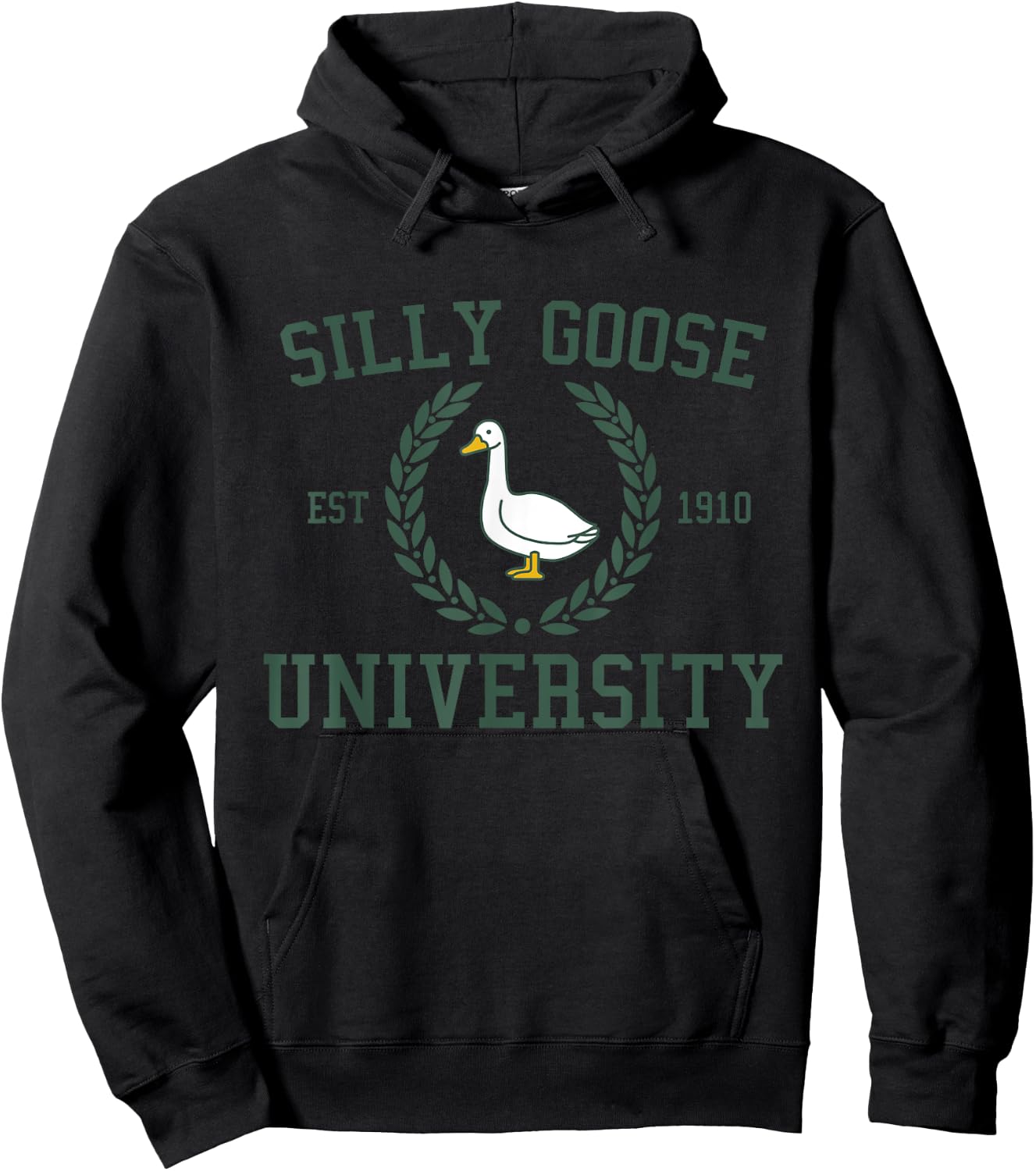 Silly Goose University Silly Goose Meme Costume Hoodie - Hoodie | Black