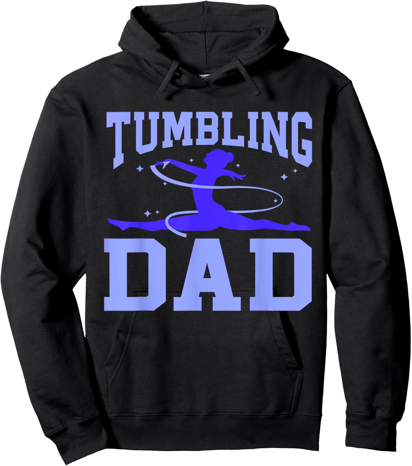 Gym Gymnastics Cartwheel Gymnast Dad Tumbling Dad Hoodie - Hoodie | Black