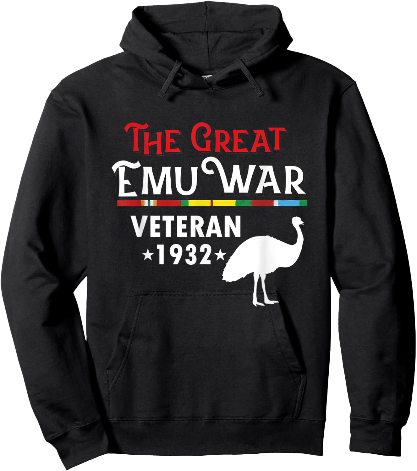 The Great Emu War Veteran Hoodie - Hoodie | Black