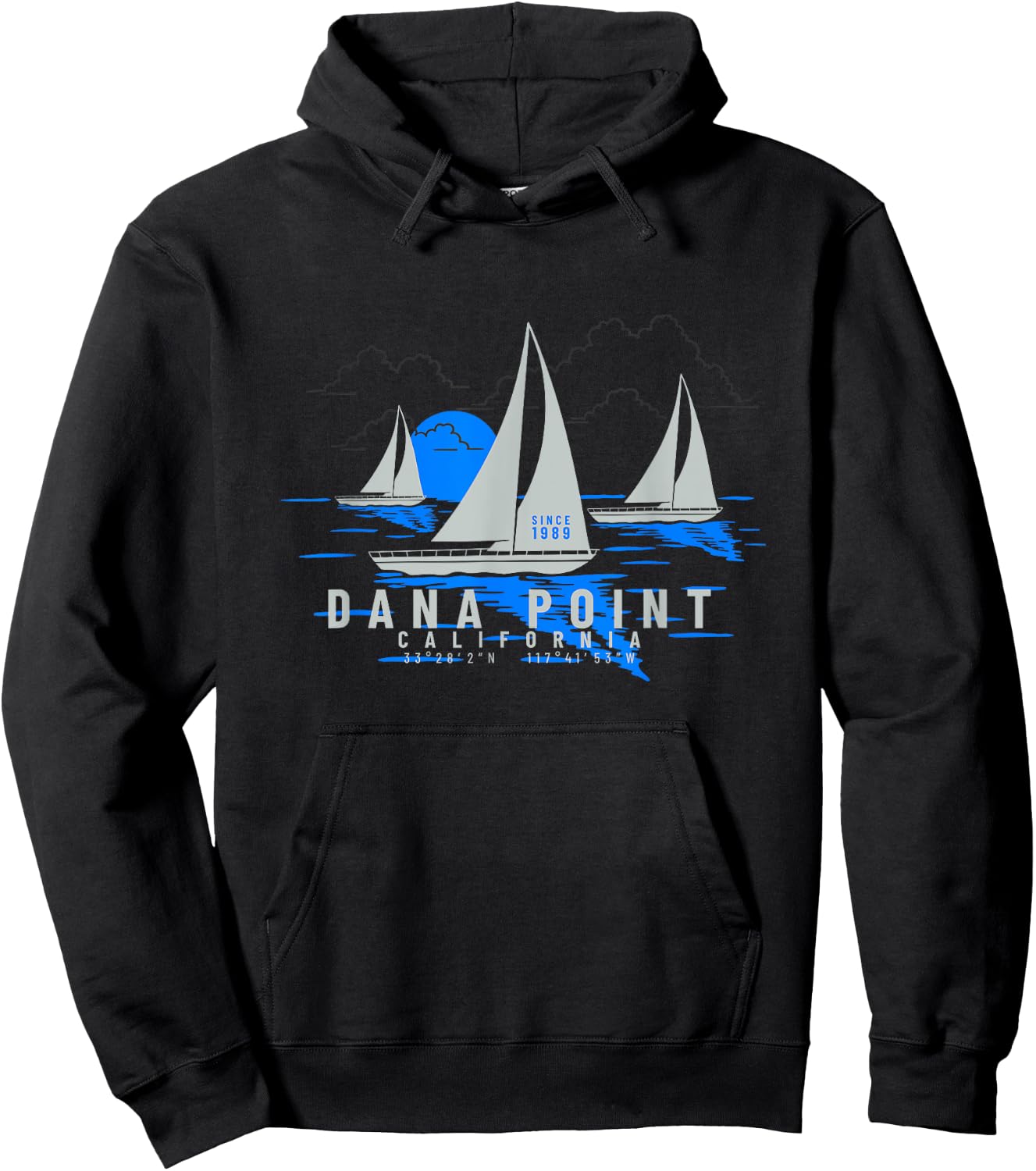 Dana Point California Yachting Vacation Souvenir Dana Point Hoodie - Hoodie | Black