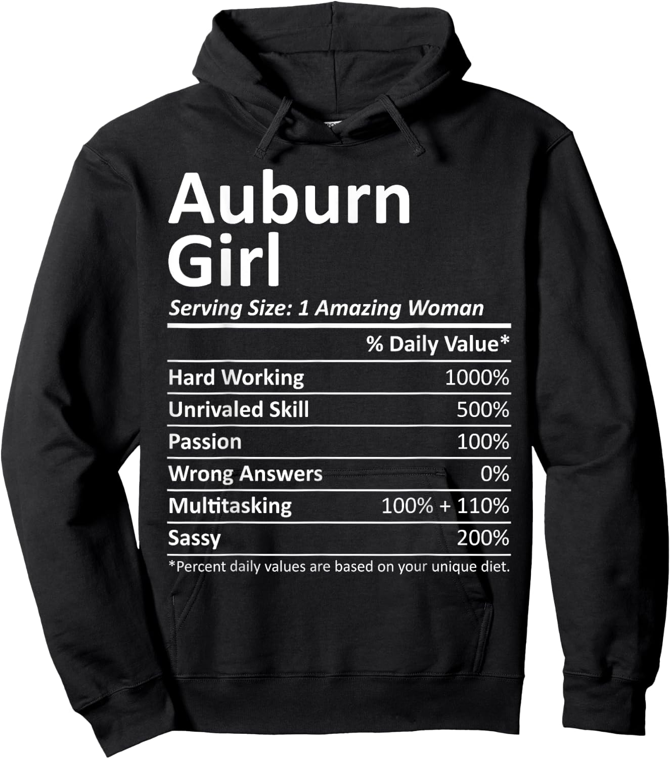 AUBURN GIRL AL ALABAMA Funny City Home Roots USA Gift Hoodie - Hoodie | Black
