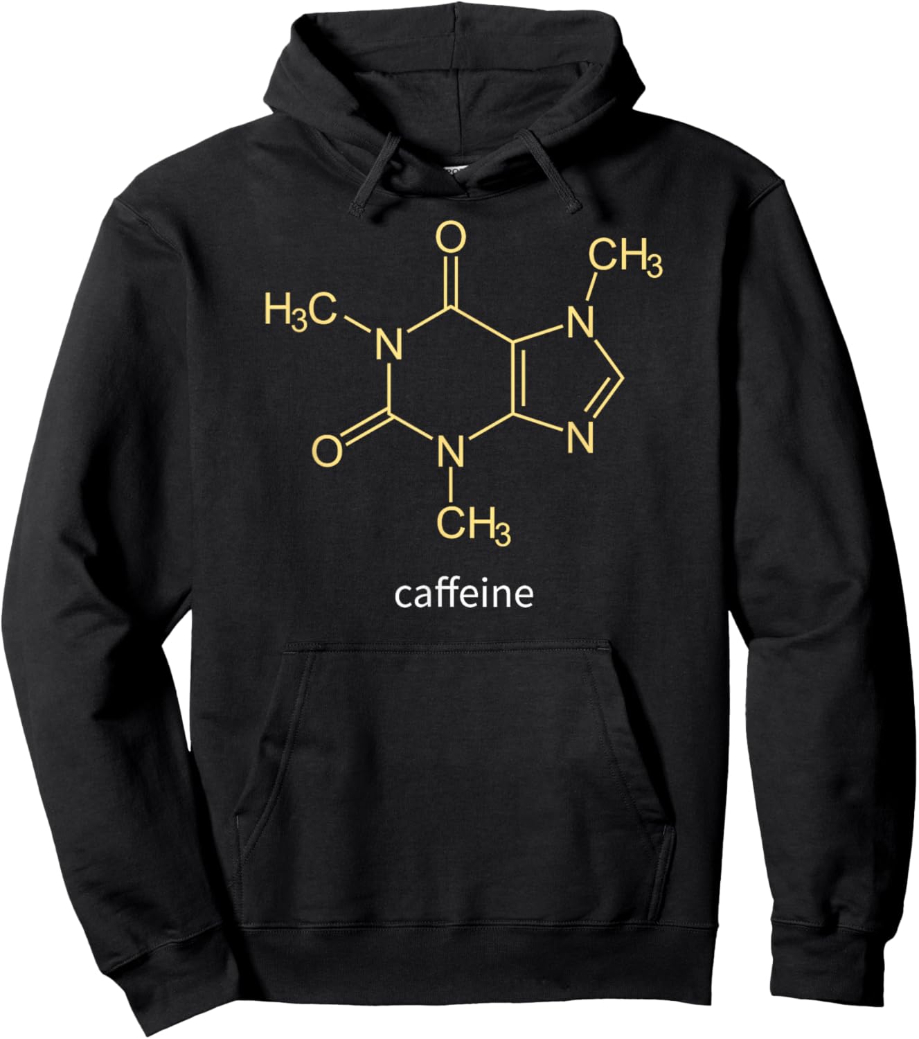 Caffeine Molecule Coffee Gift Coffee Lovers Hoodie - Hoodie | Black