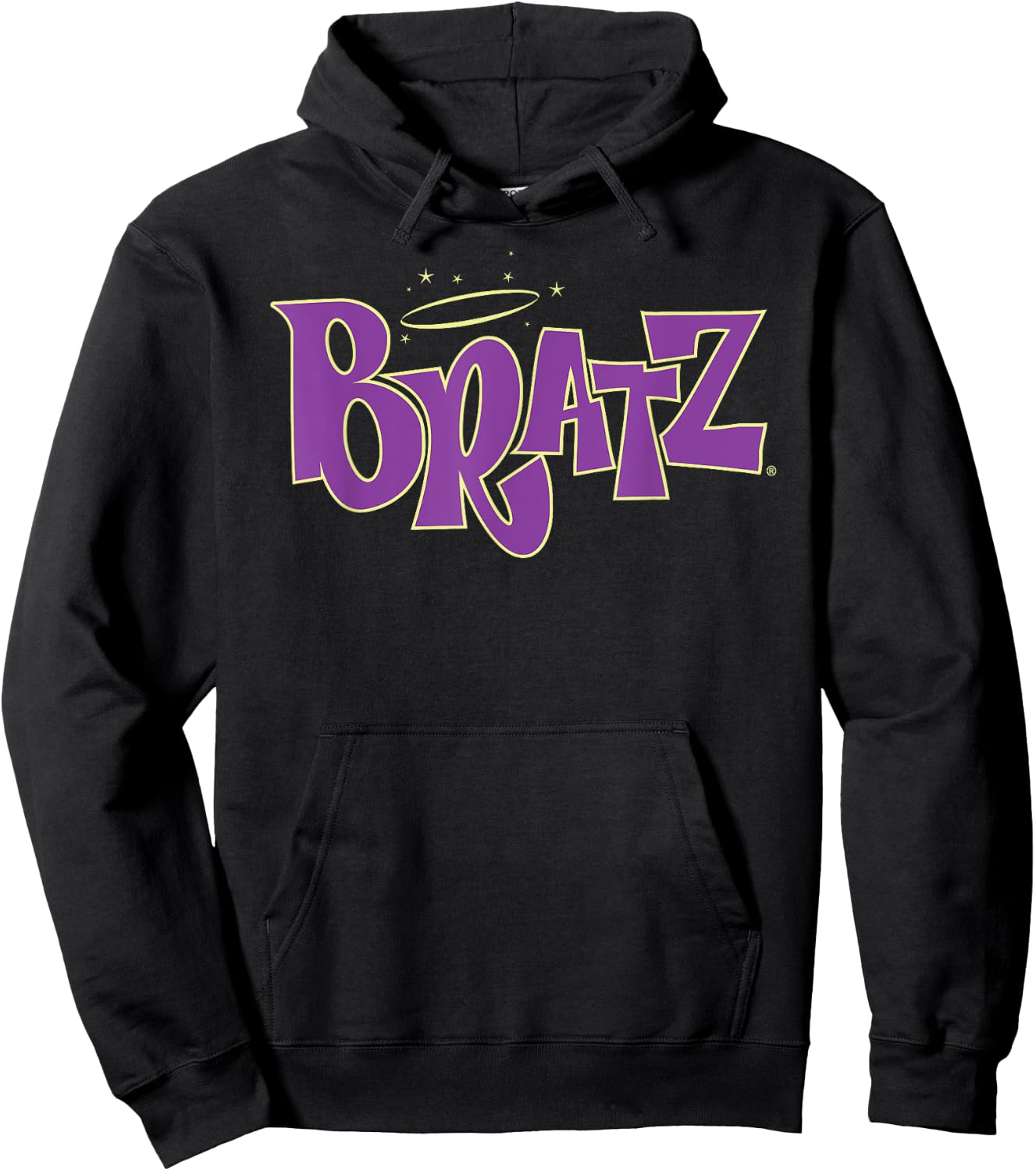 Bratz Logo Flat Purple , Black, S Hoodie - Hoodie | Black