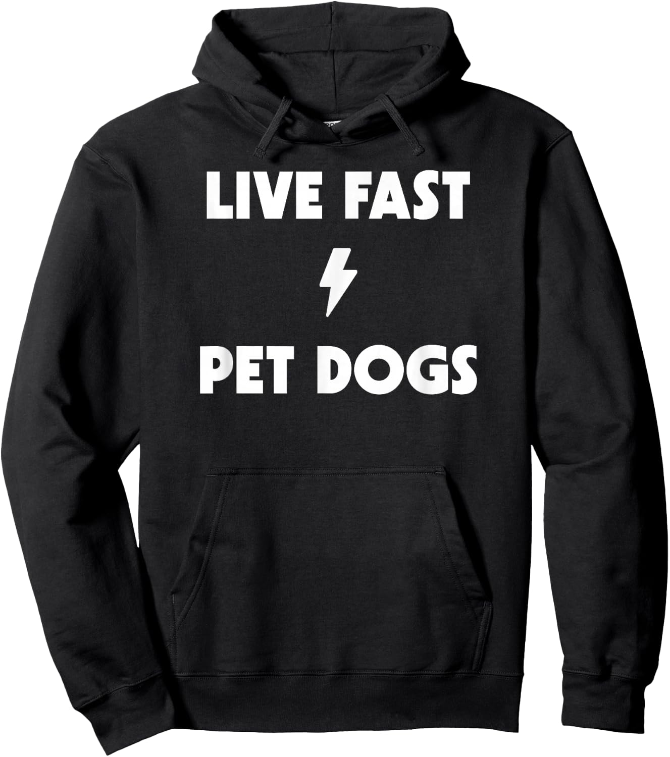 Live Fast Pet Dogs Hoodie - Hoodie | Black