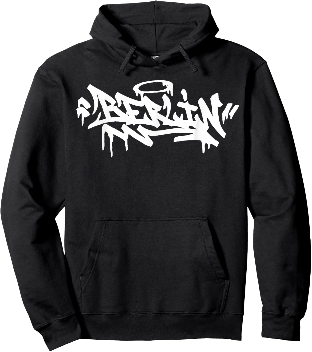 Berlin City Graffiti Street Art Hand Style Germany Hip Hop , black Hoodie - Hoodie | Black